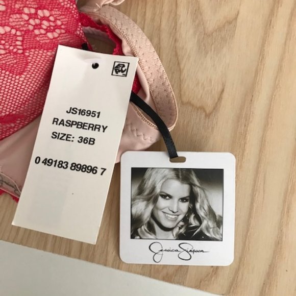 Jessica Simpson Red/Pink Underwire Padded Bra NWT - Picture 9 of 10